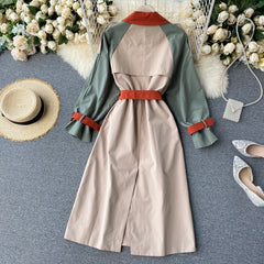 Fashion Long Sleeve Double Breasted Loose Street Wear Outwear Coat