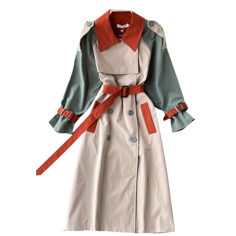 Fashion Long Sleeve Double Breasted Loose Street Wear Outwear Coat