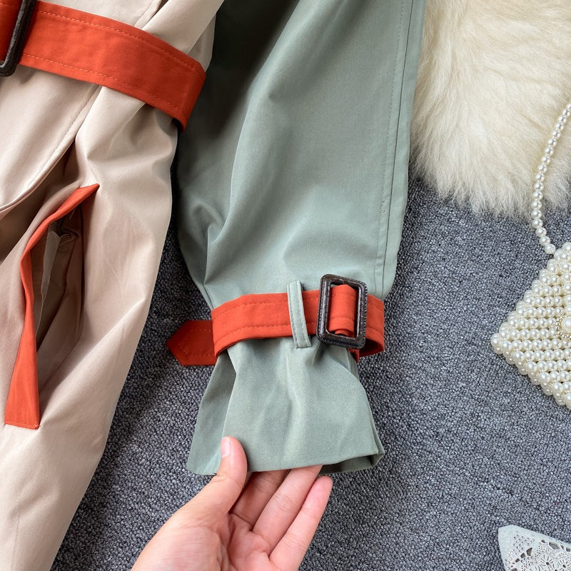 Fashion Long Sleeve Double Breasted Loose Street Wear Outwear Coat