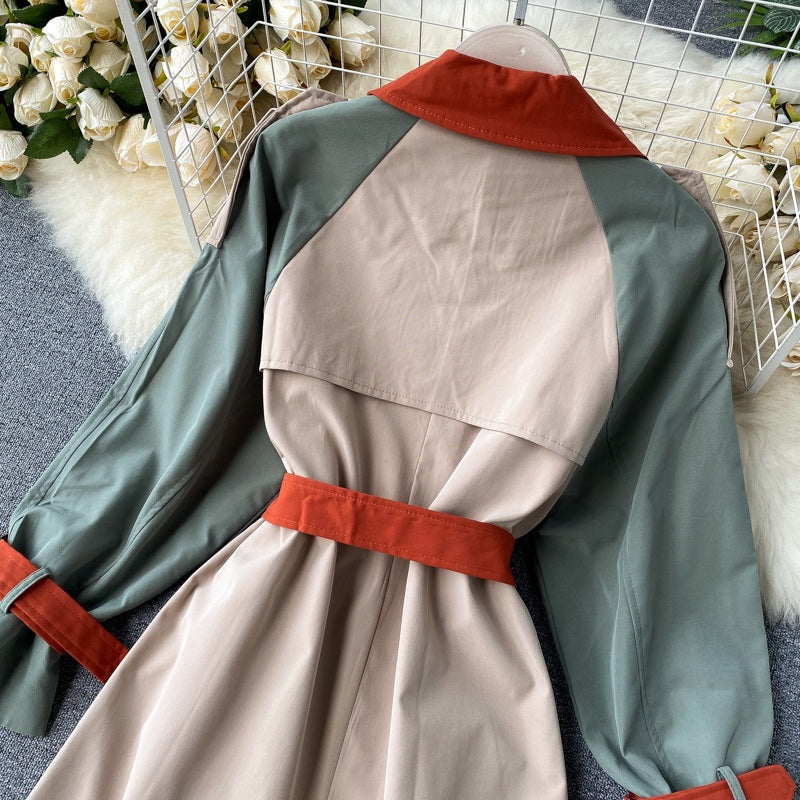 Fashion Long Sleeve Double Breasted Loose Street Wear Outwear Coat
