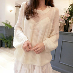 Fashion Long Sleeve Loose Casual Thin Soft Wool Sweater