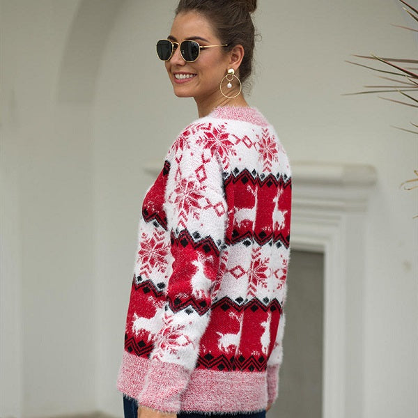 Fashion Round-neck Long Sleeve Knitwear