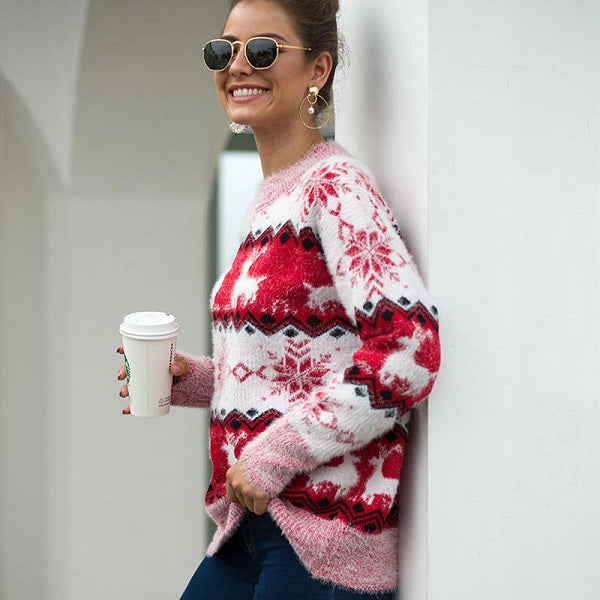 Fashion Round-neck Long Sleeve Knitwear