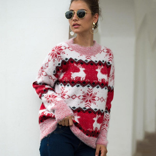 Fashion Round-neck Long Sleeve Knitwear