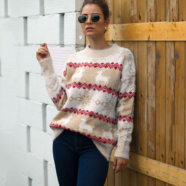 Fashion Round-neck Long Sleeve Knitwear
