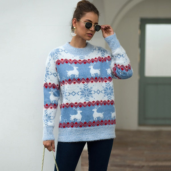 Fashion Round-neck Long Sleeve Knitwear