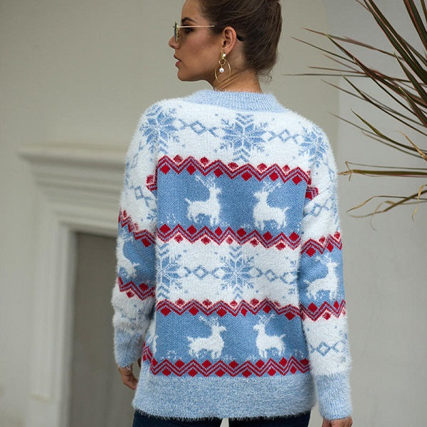 Fashion Round-neck Long Sleeve Knitwear