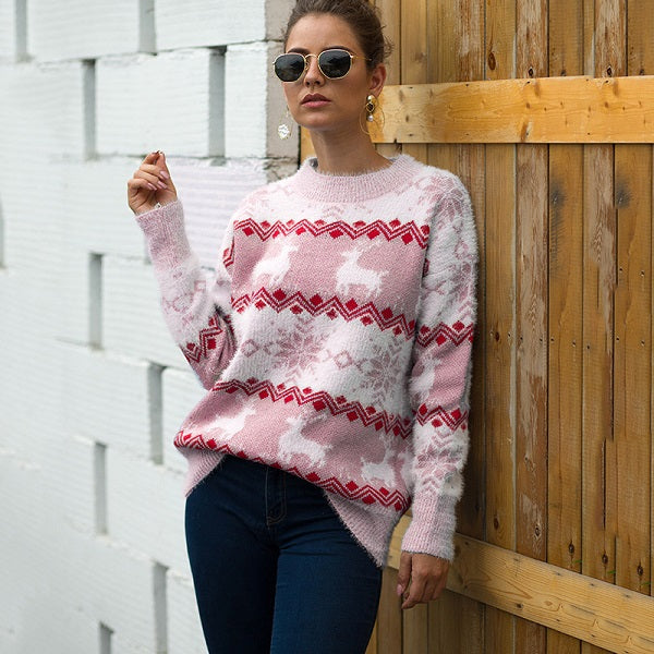 Fashion Round-neck Long Sleeve Knitwear