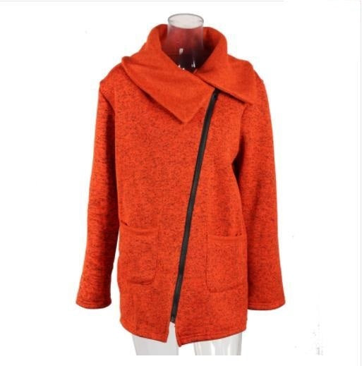 Fashion Side Zipper Coat