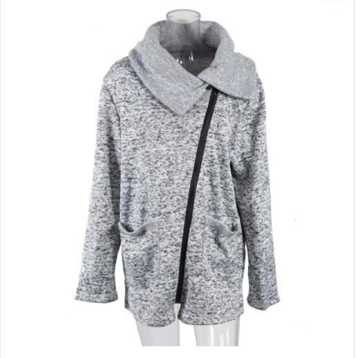 Fashion Side Zipper Coat