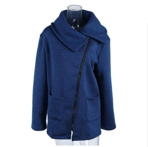 Fashion Side Zipper Coat