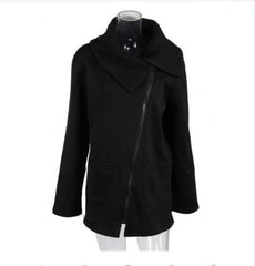 Fashion Side Zipper Coat