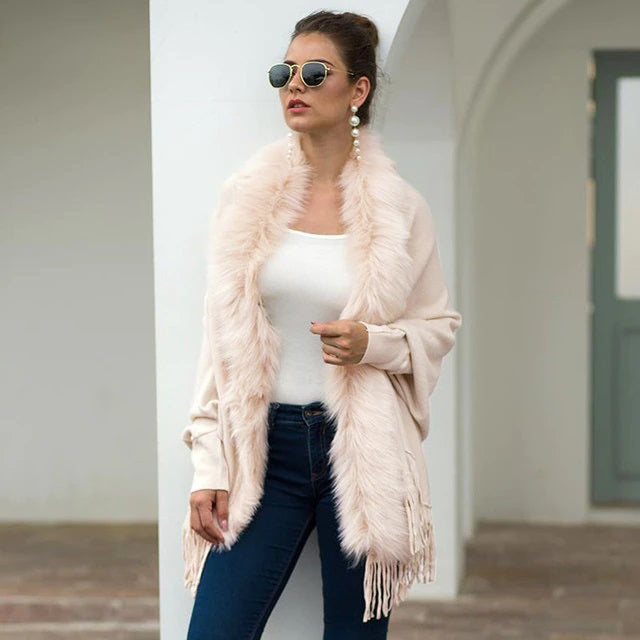 Fashion Solid Color V-Neck Long Sleeve Sweater