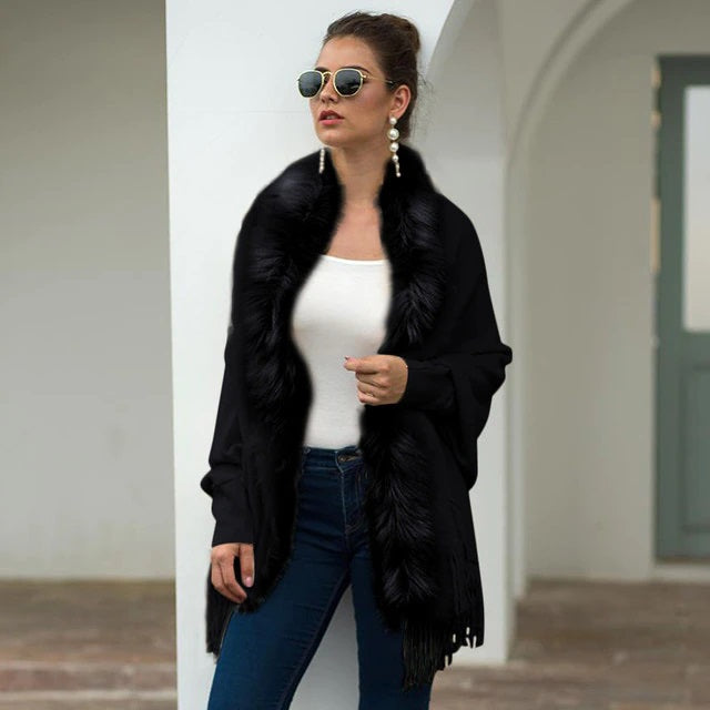Fashion Solid Color V-Neck Long Sleeve Sweater