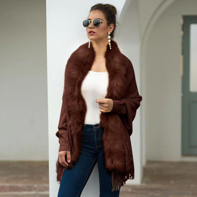 Fashion Solid Color V-Neck Long Sleeve Sweater