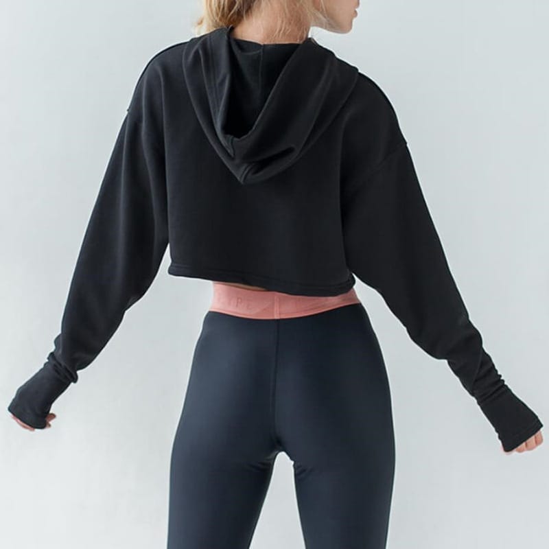 Fashion Solid Color Zipper Hoodie