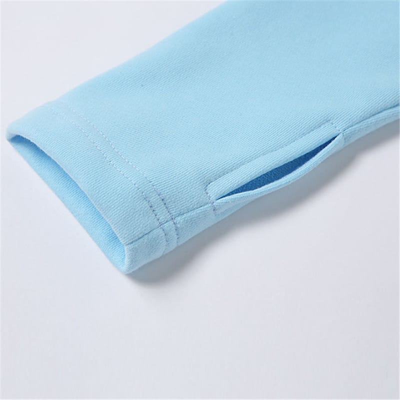 Fashion Solid Color Zipper Hoodie