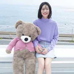 Fashion Solid Knitted Casual Sweaters