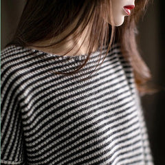 Fashion Striped Knitted Casual loose Sweaters