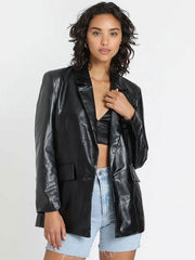 Fashion V Neck Pockets Long Sleeves Stretch Polyester Lace Up Overcoat