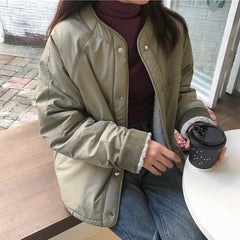 Fashion Warm Thickness Single Breasted Solid Overcoat