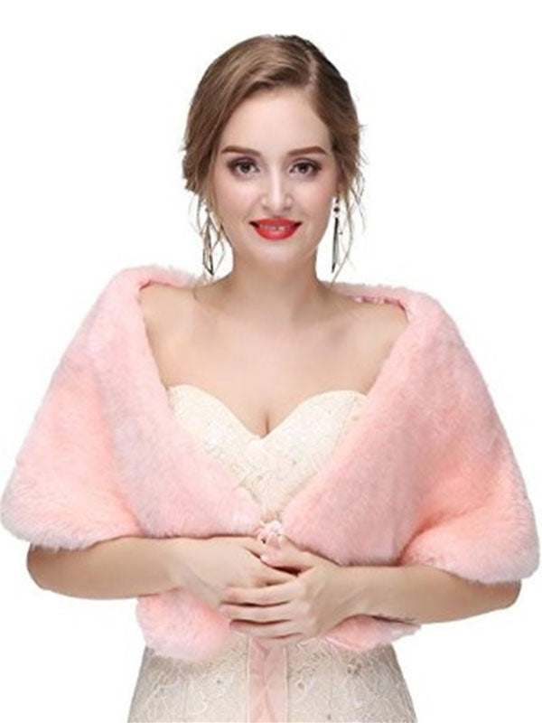 Faux Fur Shawl Shrug Bridal Wrap