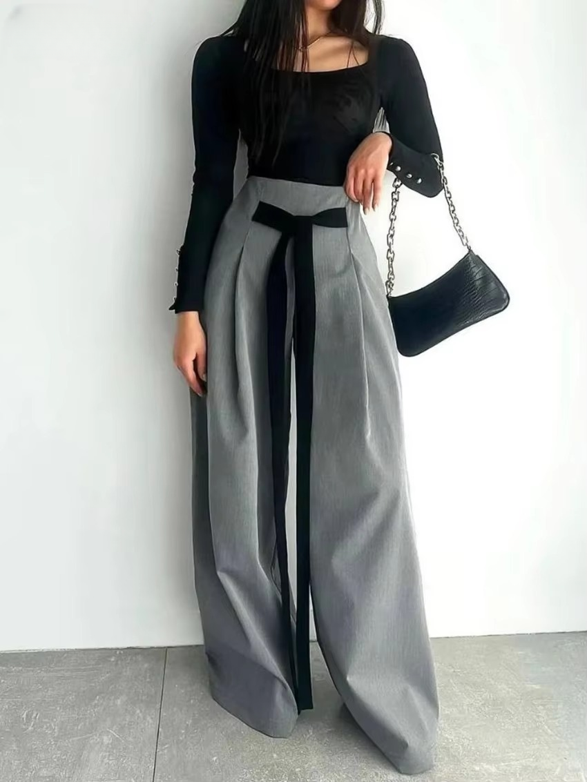 Formal Long Sleeve Blazer Loose Office Trousers 2 Piece Sets