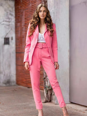Formal Long Sleeves Turndown Collar Two Piece Sets