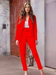 Formal Long Sleeves Turndown Collar Two Piece Sets