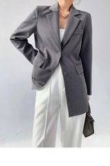 Formal Tide Designer Notched Long Sleeve Button Blazer