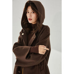 French Loose Casual Fashion Korean Buckle Long Coat