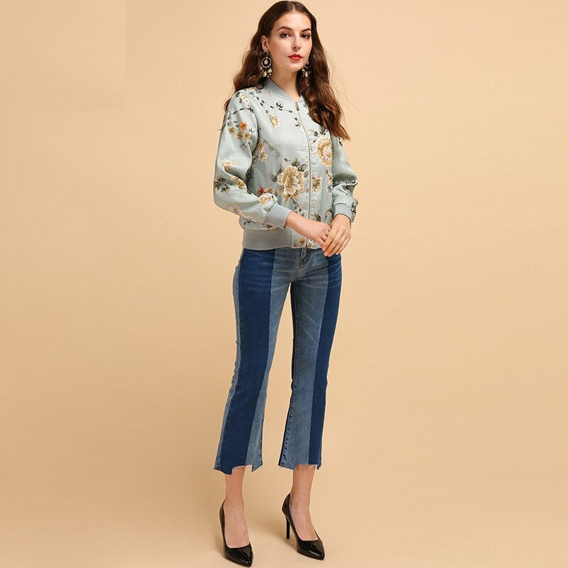 Gorgeous Jacquard Beading Vintage  Jacket
