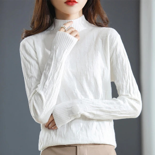 Half turtleneck Cashmere Wool Sweater