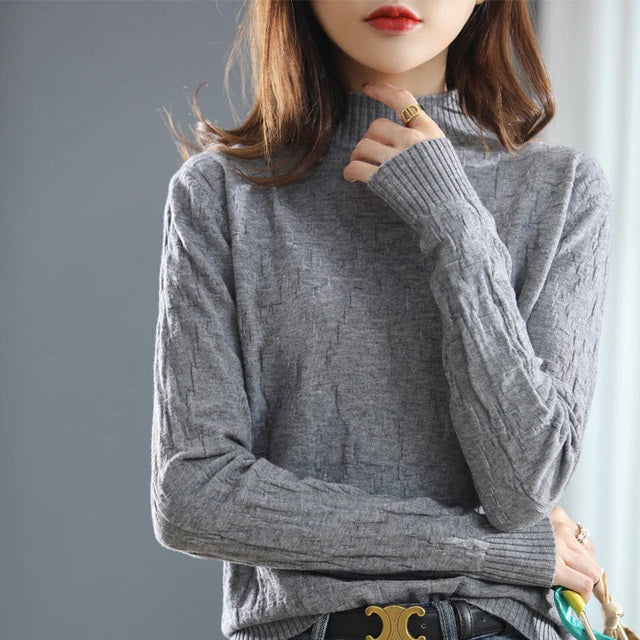 Half turtleneck Cashmere Wool Sweater