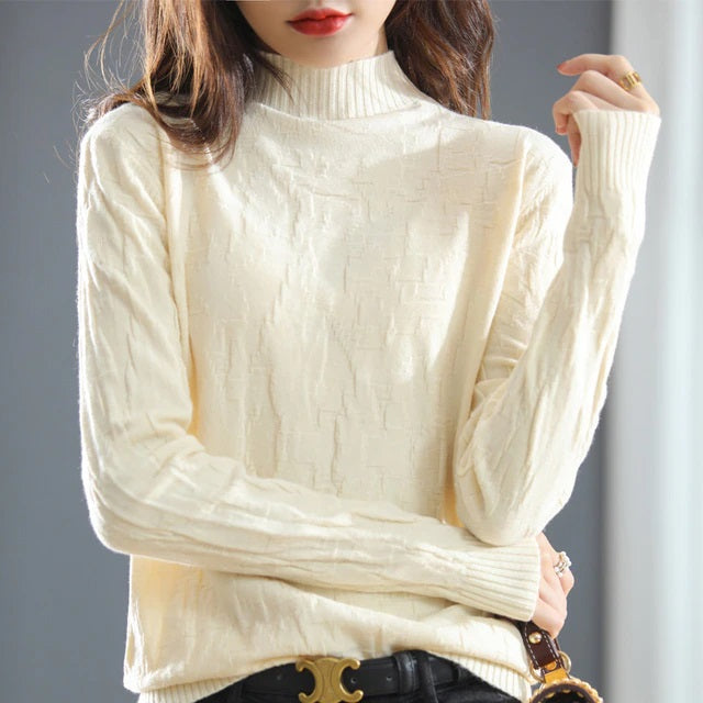 Half turtleneck Cashmere Wool Sweater