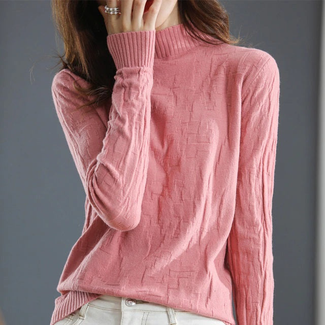 Half turtleneck Cashmere Wool Sweater