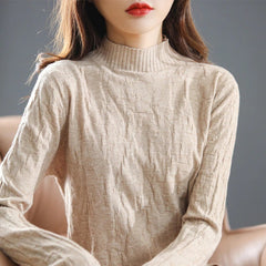 Half turtleneck Cashmere Wool Sweater