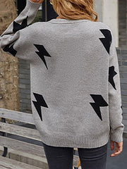 High Collar Long Sleeves Polyester Sweaters