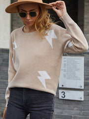 High Collar Long Sleeves Polyester Sweaters