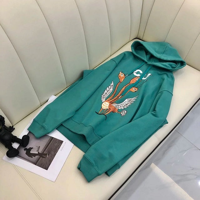 High-End Letters Printed Pure Cotton Clothes Sweatshirts Hoodies