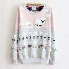 High Quality Fleece Hoodies Sheep Cotton Hoodie Sweatshirt
