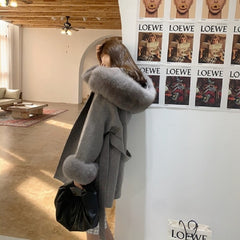 High-Quality Natural Cashmere Woolen Coat