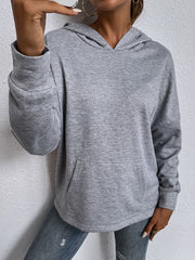 Hoodie Long Sleeves Pockets Cotton Hooded Sweatshirt