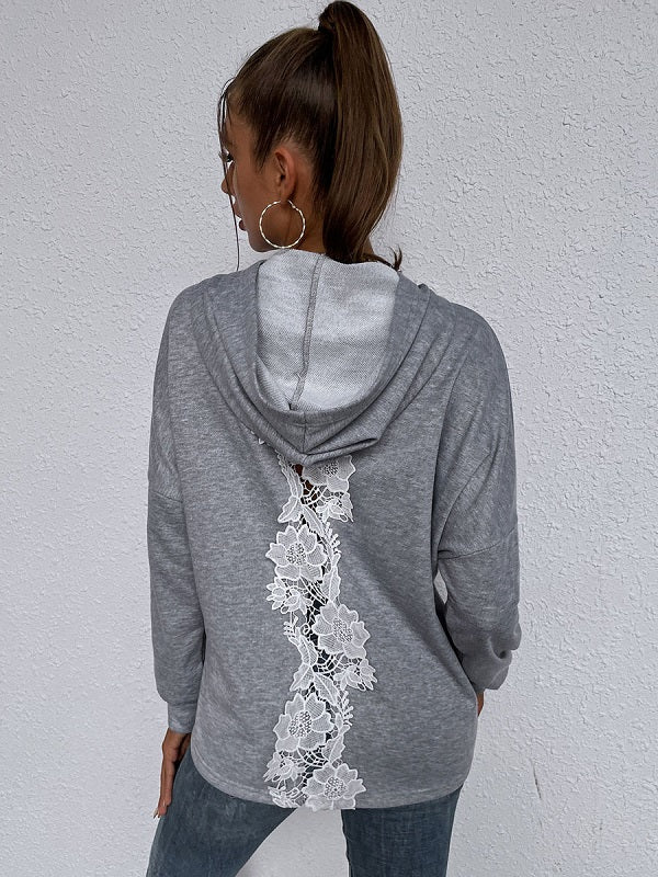 Hoodie Long Sleeves Pockets Cotton Hooded Sweatshirt