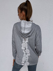 Hoodie Long Sleeves Pockets Cotton Hooded Sweatshirt