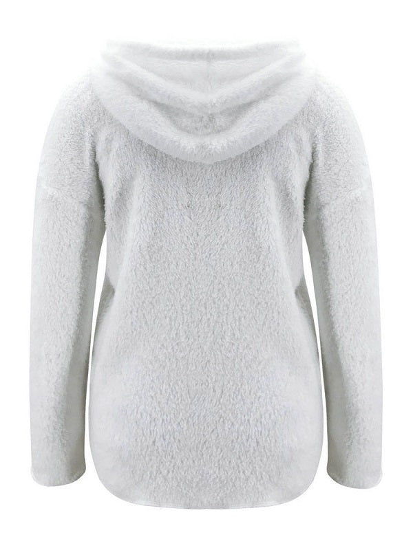Hoodie Long Sleeves Polyester Hooded Sweatshirt