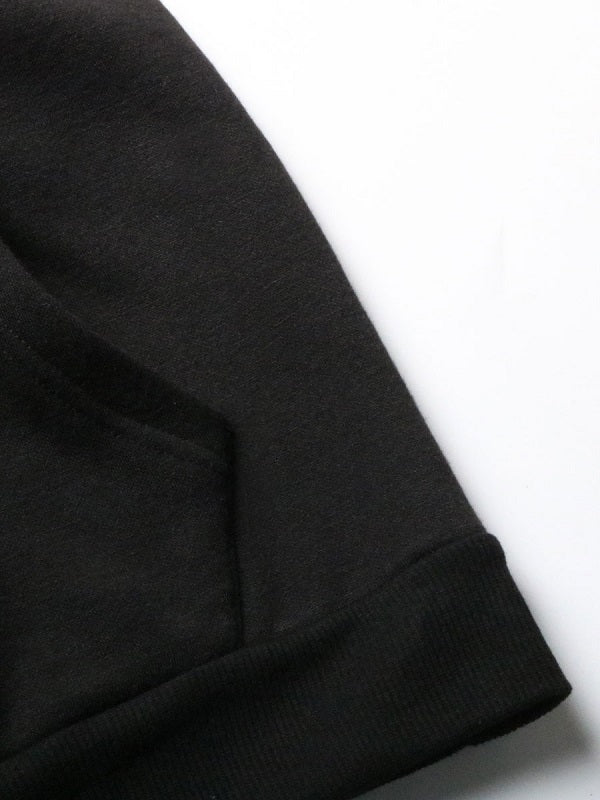 Hoodie Long Sleeves Printed Cotton Classic Hooded Sweatshirt