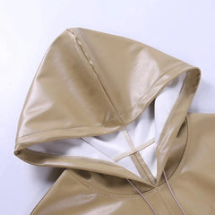 Hoodie Sport Style Coat All-Match Pullovers Punk Crop Tops Casual
