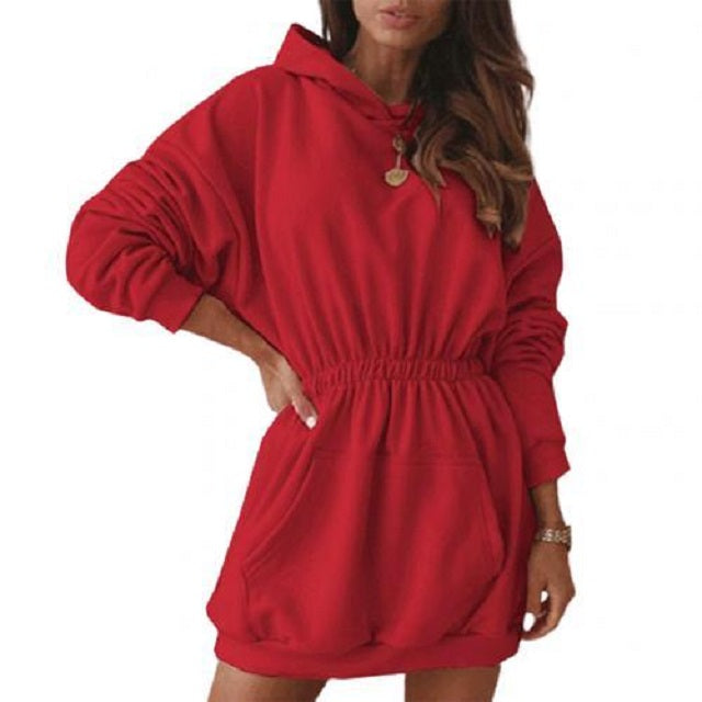 Hoodies Casual Pullover Dress Long Sleeve Hoodie Sweatshirt