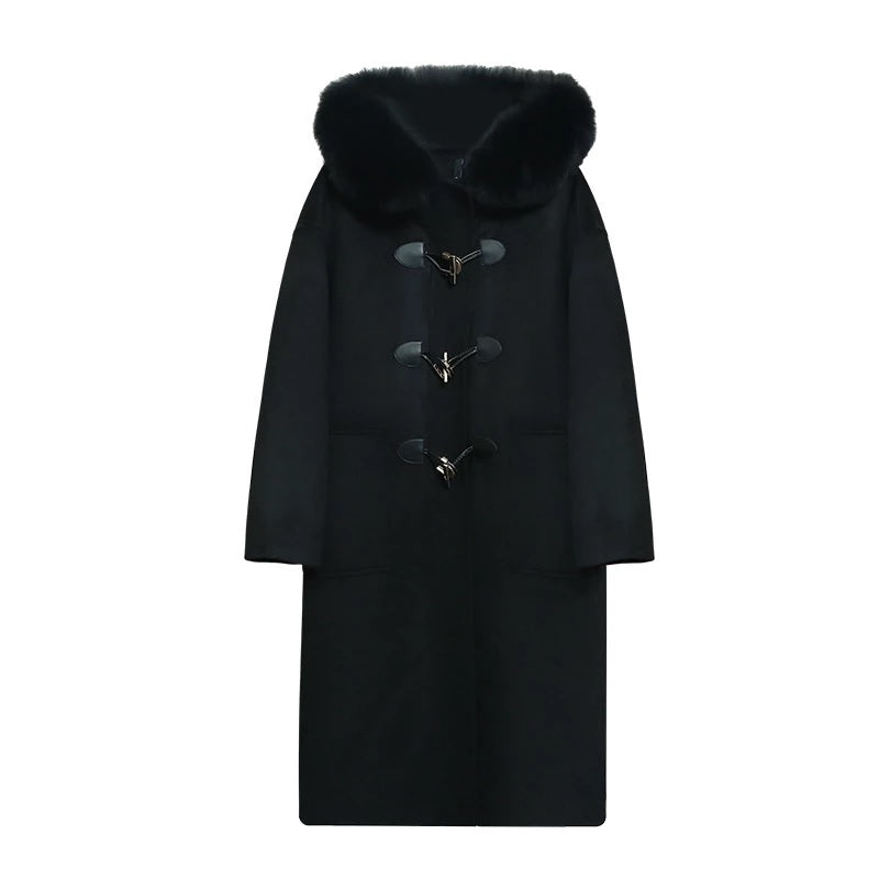 Horn Buckle Double-sided Wool Outerwear